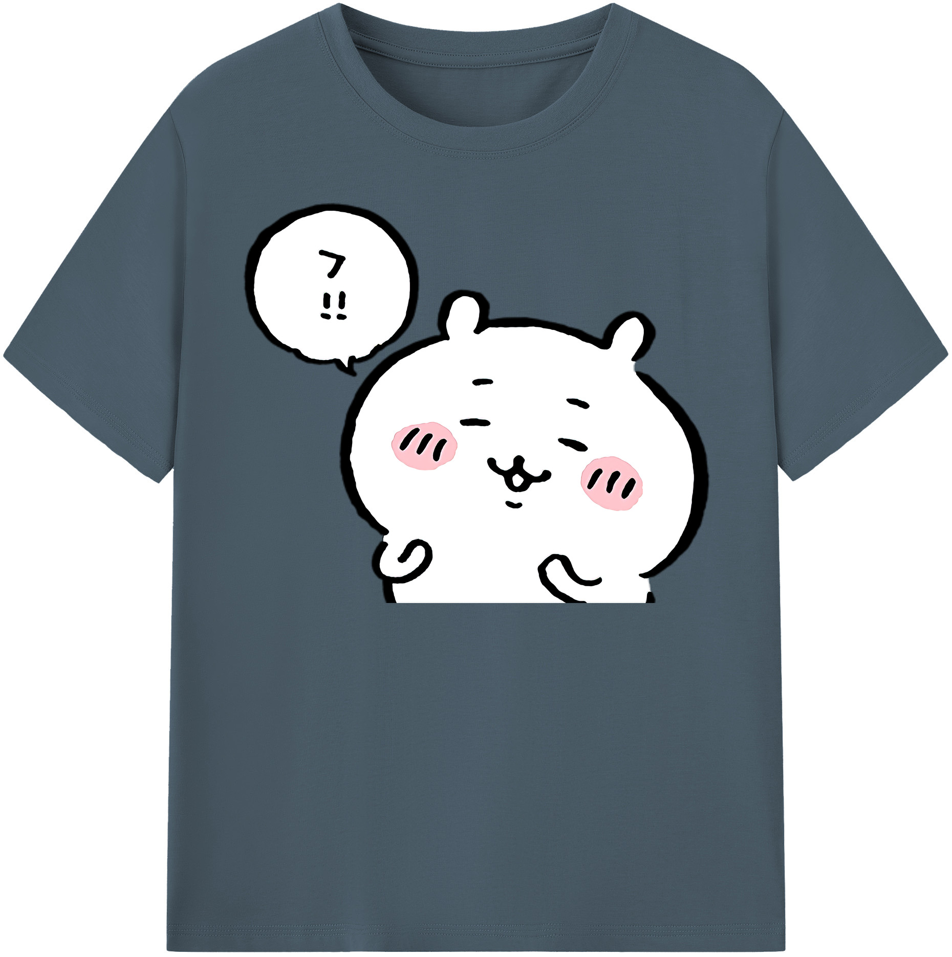 （画像用） ちいかわ ちいかわ Chii-kawa chiikawa 綿100％半袖Tシャツ（フロントプリント）